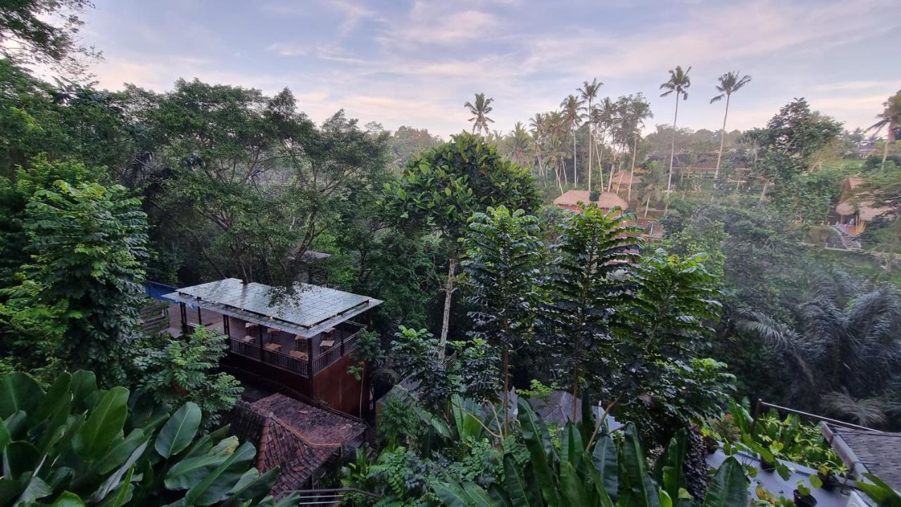 The Sebali Resort Ubud Eksteriør bilde View of the house from the top of the hill
