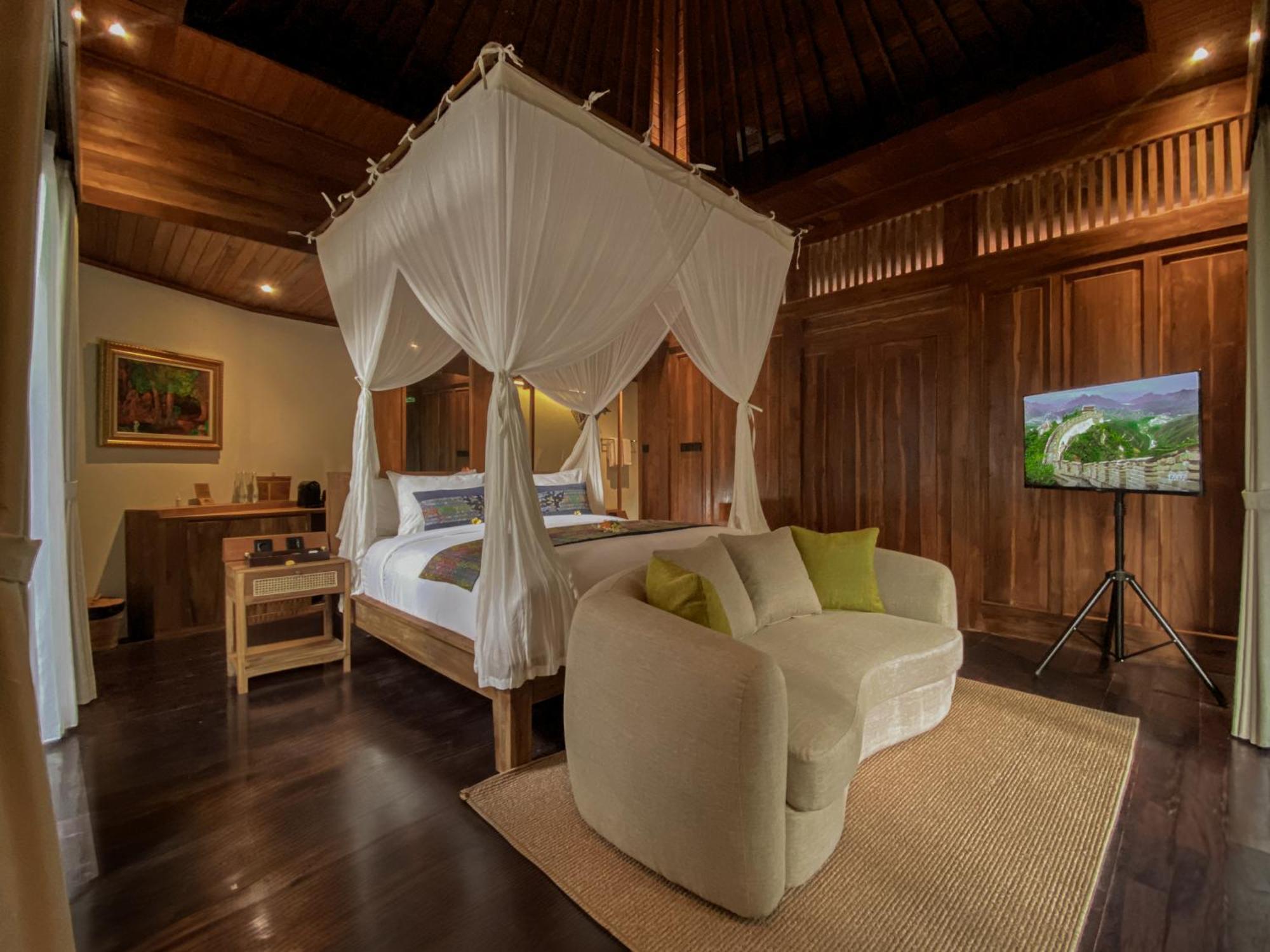 The Sebali Resort Ubud Eksteriør bilde A bedroom at the resort